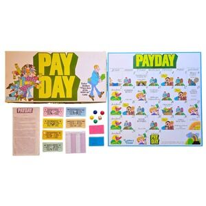 Vintage PayDay Board Game 1975 Complete Parker Brothers Good Condition